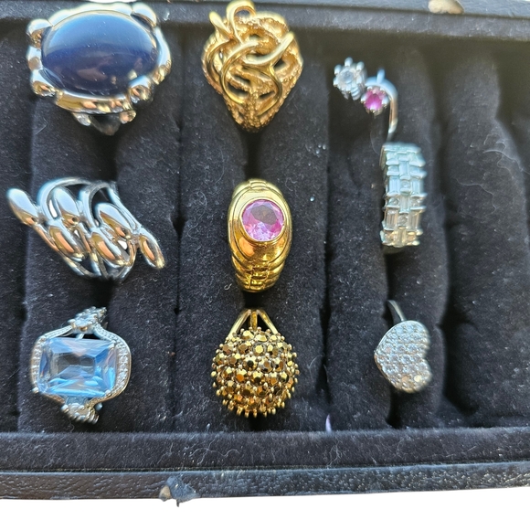 Jewelry Bundle 30 Rings Lot Size 6 To 10 - Picture 3 of 15